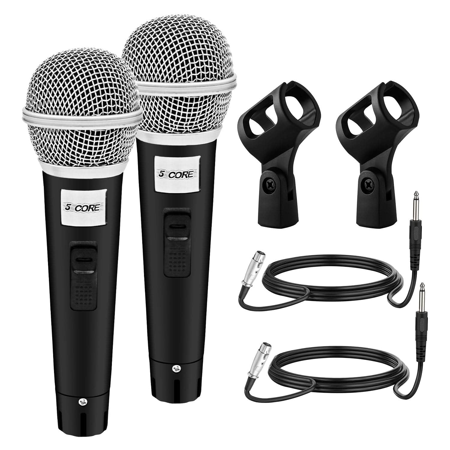 5Core XLR Microphone Dynamic Mic Karaoke Singing Studio Mics Handheld Microfono